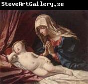 unknow artist The Modonna adoring the sleeping child